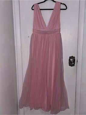 Lulu's Soft Pink Bridesmaid Dress